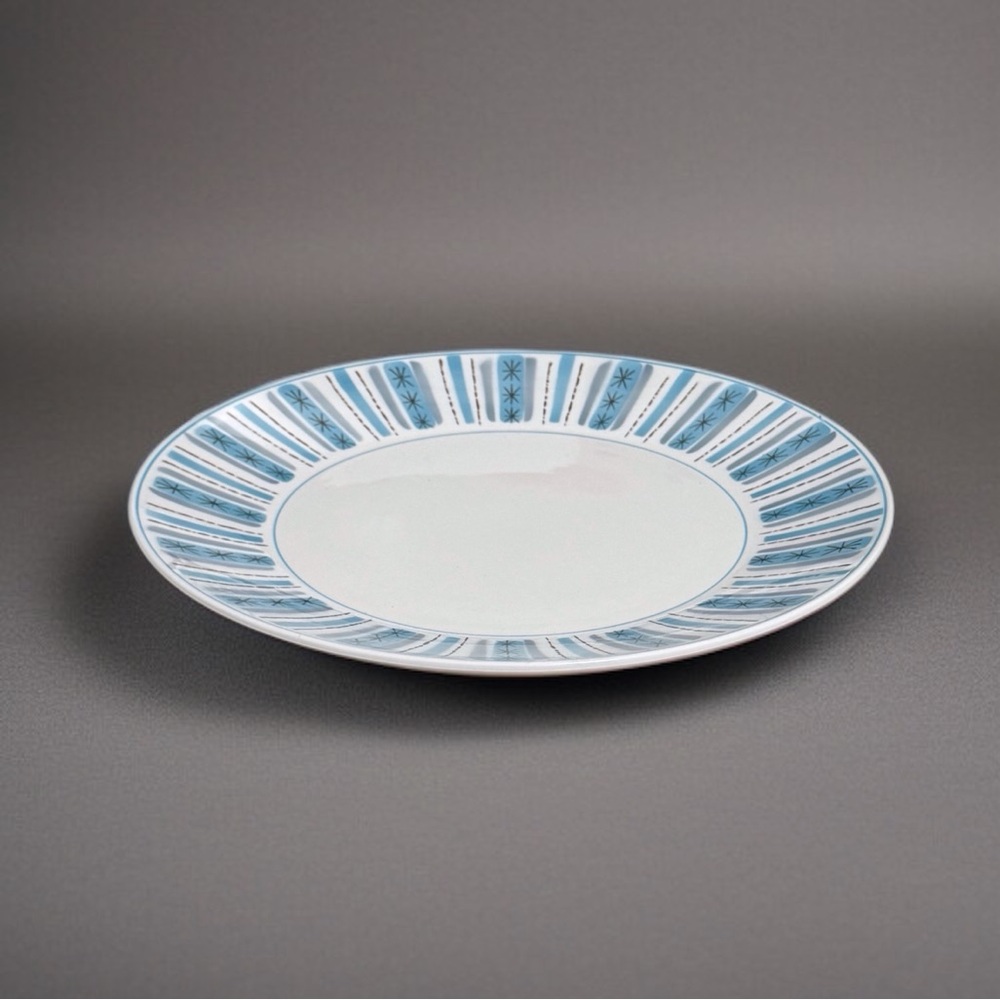 Rare Vintage 60’s Mikasa Cera-Stone Large Platter In “Comet” Pattern #3052-B